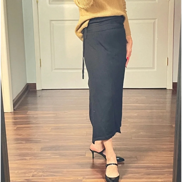 MM6 Maison Martin Margiela 100% wool wrap skirt size M - Picture 6 of 11